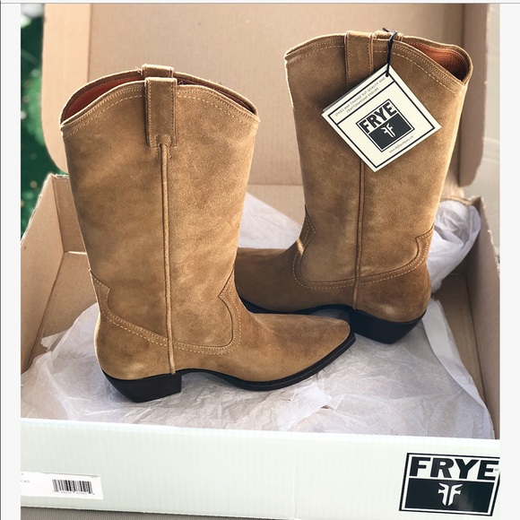 FRYE Sacha tall leather suede boots size 9 - Picture 5 of 8